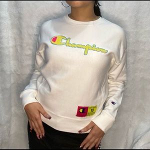 White Champion Hoodie